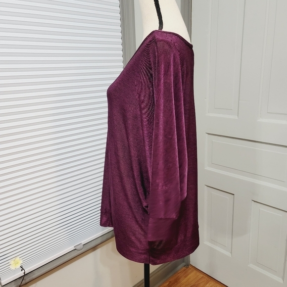 LANE Bryant's Semi Sheer Dolman Sleeve Blousen - Picture 7 of 9